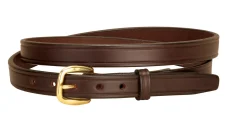 Tory Leather ¾" Plain Belt with Brass Buckle