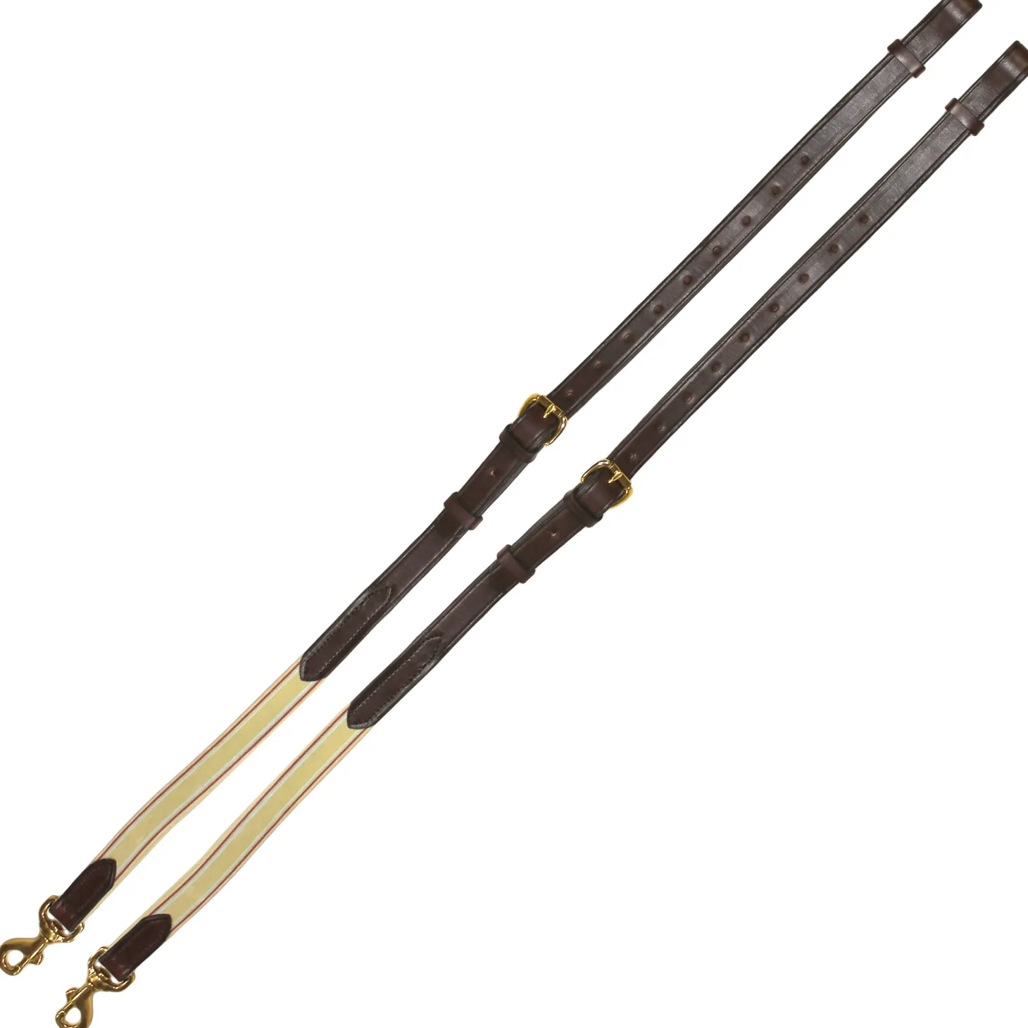 Tory Leather Company DS Premium Leather Side Reins with Elastic