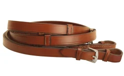 Tory Leather Extra Long Hand Stop Reins with Buckle Ends