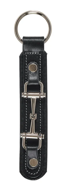Tory Leather Snaffle Bit Padded Leather Key Chain