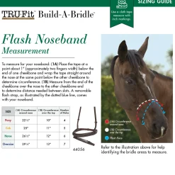 TRU-Fit™ Build-A-Bridle™ Flash Noseband
